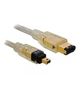 Cablu delock ieee 1394 - firewire cu 6 pini la firewire cu 4 pini - 2 m