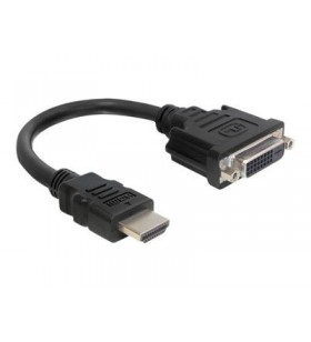 Cablu video delock - hdmi / dvi - 20 cm