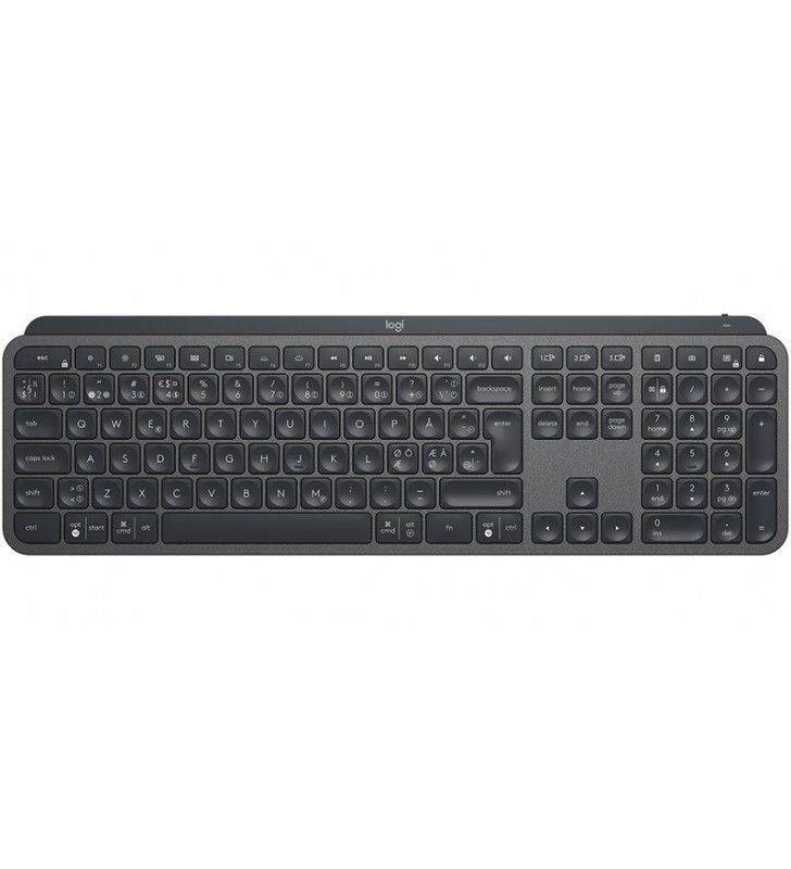 Logitech mx keys advanced wireless illuminated keyboard tastaturi rf wireless + bluetooth qwerty nordic grafit