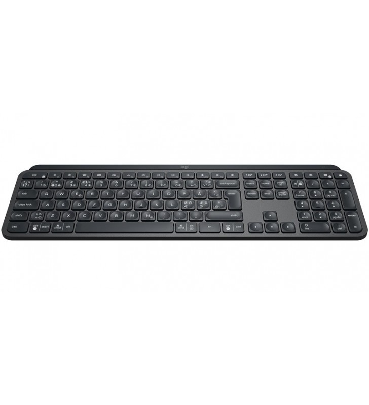 Logitech mx keys advanced wireless illuminated keyboard tastaturi rf wireless + bluetooth qwerty nordic grafit