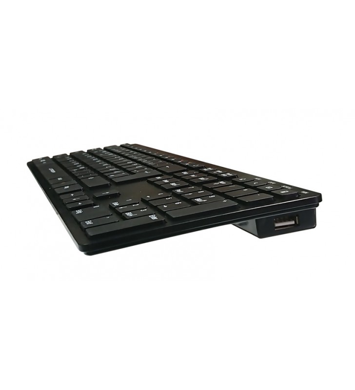 Lc power lc-key-5b-alu slim-design - keyboard - qwertz - german - black