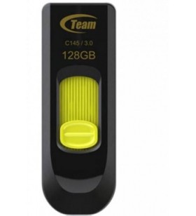 Stick USB Team Group C145 de 128 GB (negru/galben, USB-A 3.2 Gen 1)