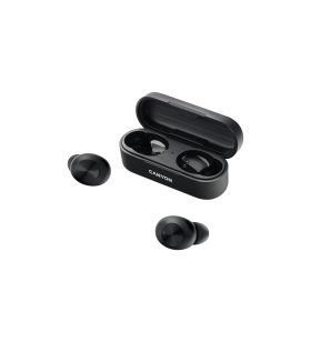 Canyon tws-1 bluetooth headset, with microphone, bt v5.0, bluetrum ab5376a2, battery earbud 45mah*2+charging case 300mah, cable length 0.3m, 66*28*24mm, 0.04kg, black