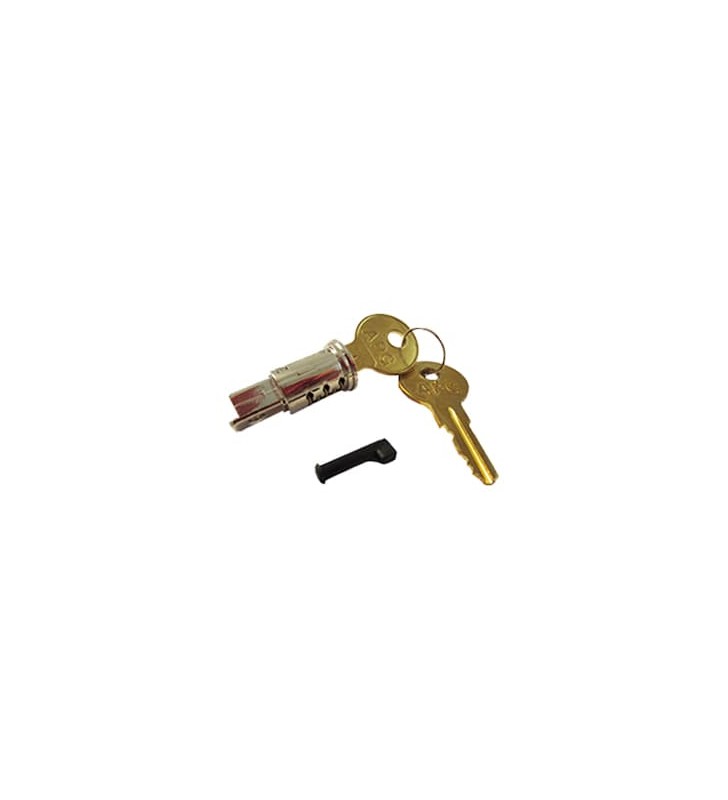 S100/s4000 tumbler assembly: lock, (2) keys & lock pin (xx) denotes lock number