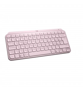 Logitech mx keys mini minimalist wireless illuminated keyboard tastaturi rf wireless + bluetooth qwerty italiană roz