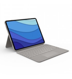 Logitech combo touch for ipad pro 12.9-inch (5th generation) nisip smart connector spaniolă