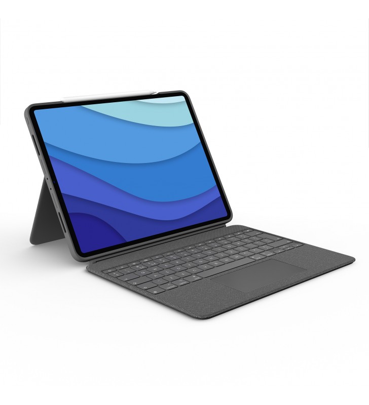 Logitech combo touch for ipad pro 12.9-inch (5th generation) gri smart connector azerty franţuzesc