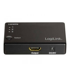 Logilink - comutator video/audio - 3 porturi