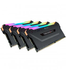 Ddr4, 3600mhz 32gb 4 x 288 dimm, unbuffered, 18-22-22-42, vengeance rgb pro heat spreader, rgb led, 1.35v, xmp 2.0