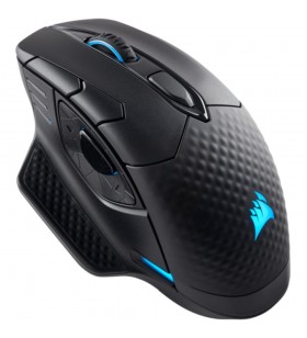 Corsair dark core rgb se performance wired / wireless gaming mouse with qi wireless charging, black, backlit rgb led, 16000 dpi,