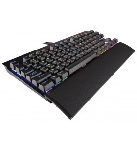 Corsair gaming k65 lux rgb compact mechanical keyboard, backlit rgb led, cherry mx rgb red (na)