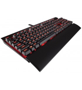 Corsair gaming k70 lux mechanical keyboard, backlit red led, cherry mx red (us)