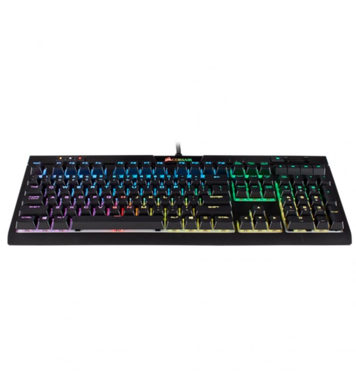 Corsair strafe rgb mk.2 mechanical gaming keyboard, backlit rgb led, cherry mx silent (us)