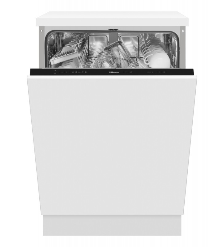 Masina de spalat vase hansa zim655h, 12 seturi, 5 programe, clasa e, 60 cm, alb