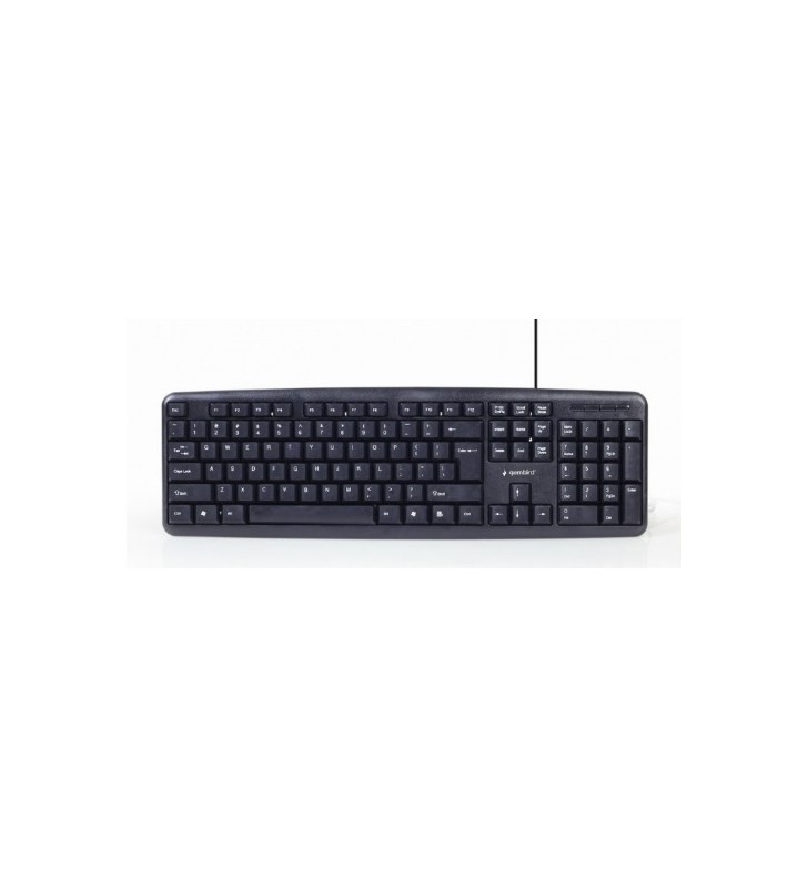 Kit gembird kbs-uo4-01 - tastatura, usb, black + mouse optic, usb, black + casti cu microfon, black + mousepad, black